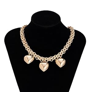 完売品JEANASIS （eL+1) Chunky Chain Necklace Amazon.com: EXPHAIN Double Layered Stacked Chunky Chain